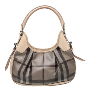 Burberry Beige Coated Canvas And Leather Small Brooklyn Hobo, Shoulder Bags - Luxury Closet catalog
