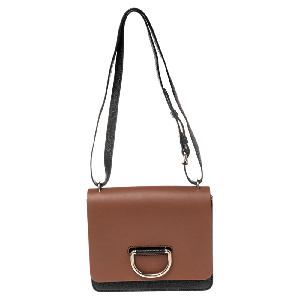 Burberry Brown/Black Leather Small D-Ring Shoulder Bag, Shoulder Bags - Luxury Closet catalog