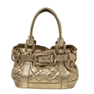 Burberry Metallic Gold Quilted Patent Leather Beaton Tote, Tote Handbags - Luxury Closet catalog