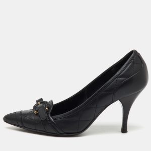 Burberry Black Quilted Leather Buckle Detail Pointed Toe Pumps Size 36, Pumps - Luxury Closet catalog