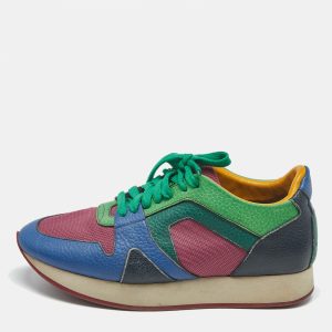 Burberry Multicolor Leather And Mesh Lace Up Sneakers Size 39, Athletic Shoes & Sneakers - Luxury Closet catalog