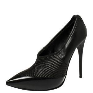Burberry Black Leather Prorsum High Cut Booties Size 40.5, Boots - Luxury Closet catalog