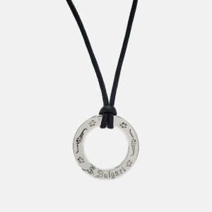 Bvlgari Save The Children 125th Anniversary Sterling Silver 925 Cord Pendant Necklace, Jewelry - Luxury Closet catalog