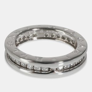 Bvlgari 18k White Gold and Diamond B.zero1 Band Ring EU 47, Rings - Luxury Closet catalog