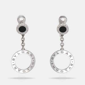 Bvlgari Bvlgari Onyx 18k White Gold Dangle Earrings, Earrings - Luxury Closet catalog