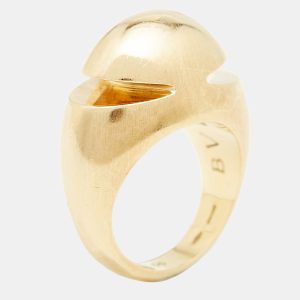 Bvlgari Cabochon 18kt Yellow Gold Ring Size 55, Rings - Luxury Closet catalog