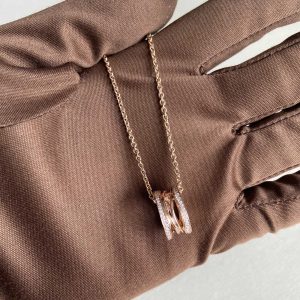 Bvlgari B.Zero1 Necklace 18K Rose Gold with Diamonds, Necklaces - Luxury Closet catalog