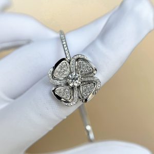 Bvlgari 18K White Gold Diamond Fiorever Bracelet, Bracelets - Luxury Closet catalog