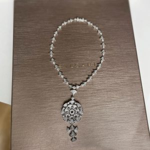 Bvlgari 18K White Gold Diamond Floral Divas&rsquo; Dream Pendant Necklace, Necklaces - Luxury Closet catalog