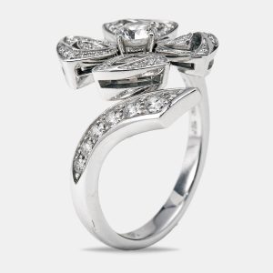 Bvlgari Fiorever Diamonds 18k White Gold Ring SIze 56, Rings - Luxury Closet catalog