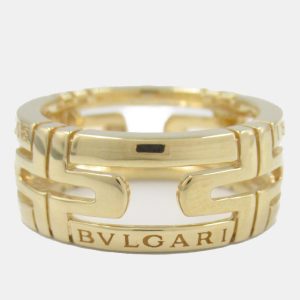 Bvlgari 18K Yellow Gold Parentesi Band Ring EU 48, Rings - Luxury Closet catalog