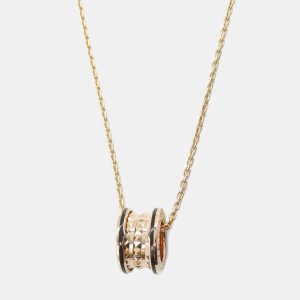 Bvlgari B-Zero1 Ceramic 18K Rose Gold Necklace, Necklaces - Luxury Closet catalog