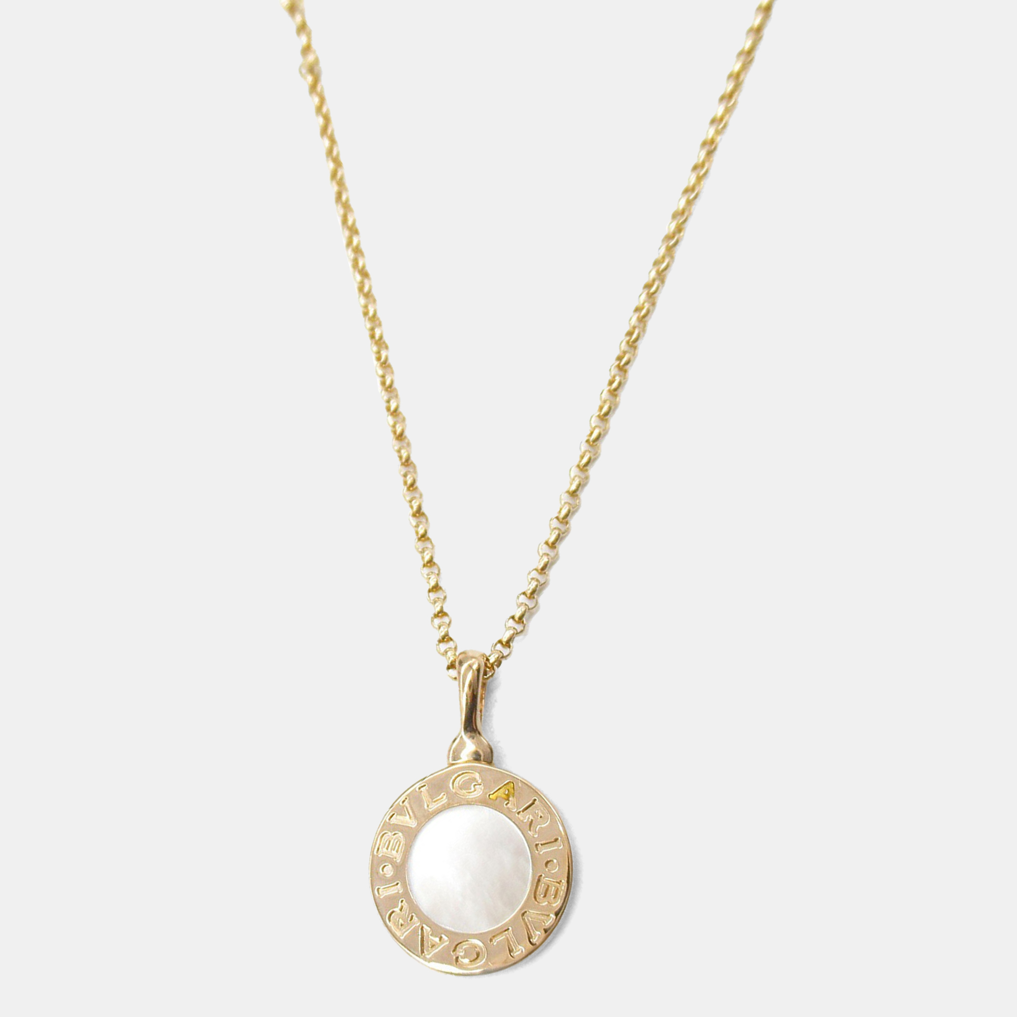Bvlgari 18K Pink Rose Gold Mother Of Pearl Necklace, Necklaces - Luxury Closet catalog