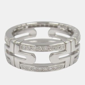 Bvlgari Parentesi Small 18K White Gold Diamond Ring EU54, Rings - Luxury Closet catalog