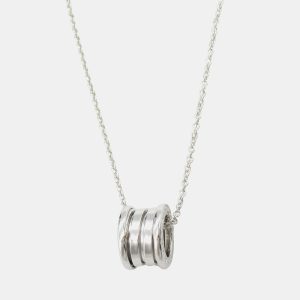 Bvlgari B-Zero1 18K White Gold Pendant Necklace, Necklaces - Luxury Closet catalog
