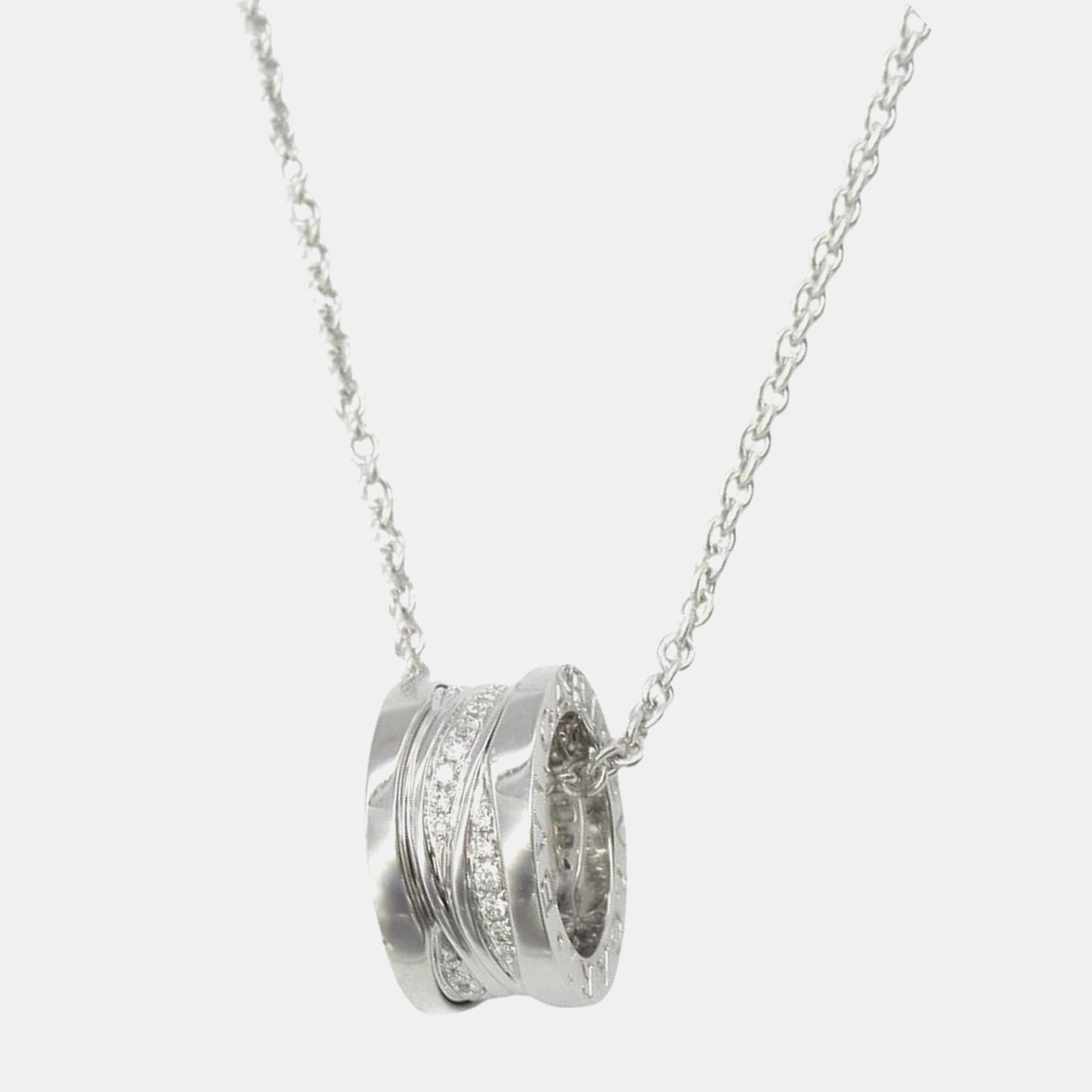 Bvlgari B-Zero1 18K White Gold Diamond Necklace, Necklaces - Luxury Closet catalog