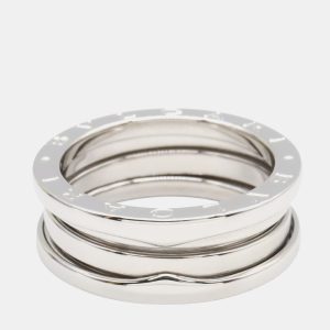 Bvlgari B.Zero1 3-Band 18K White Gold Ring EU 56, Rings - Luxury Closet catalog