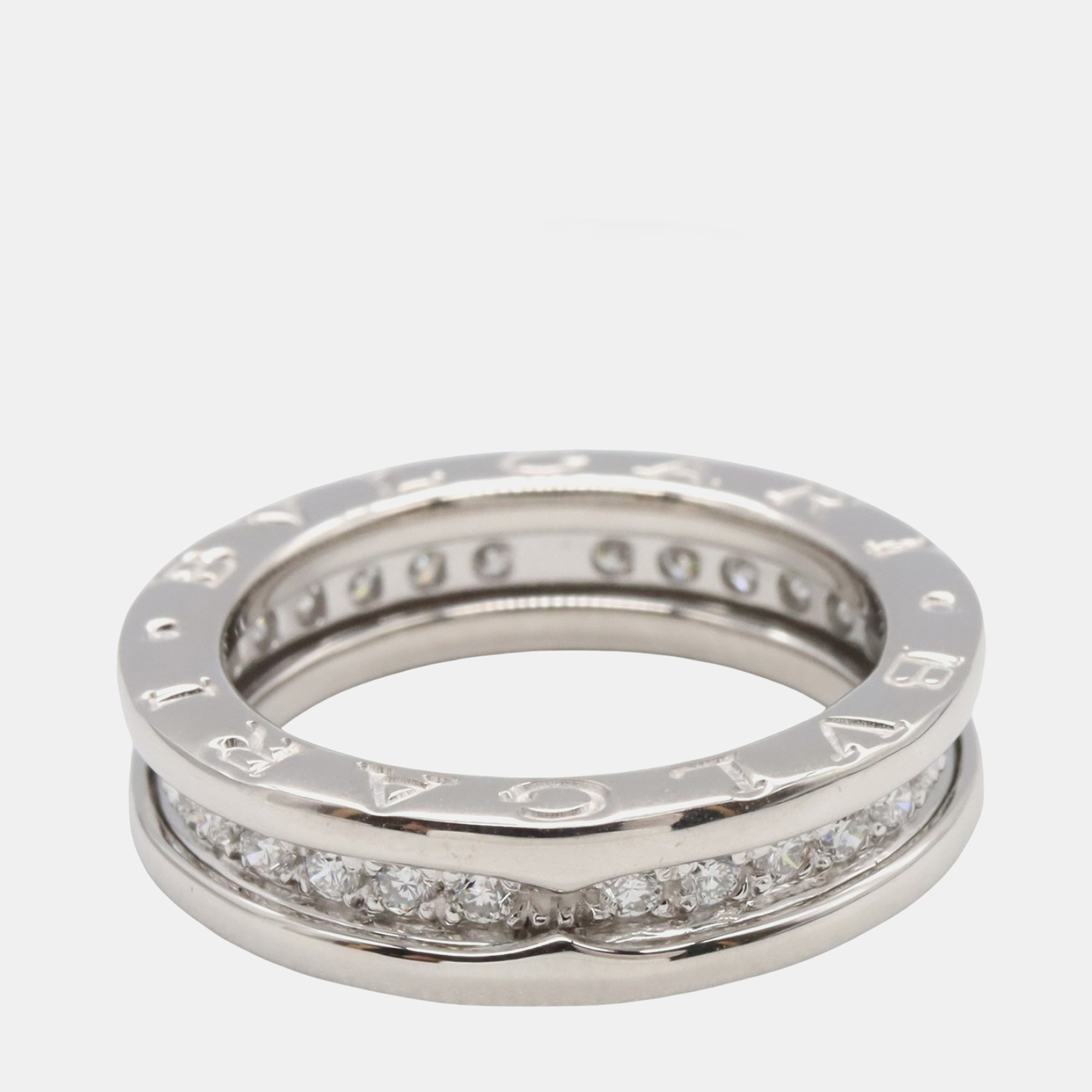 Bvlgari B.Zero1 18K White Gold, Diamond Ring EU 49, Rings - Luxury Closet catalog
