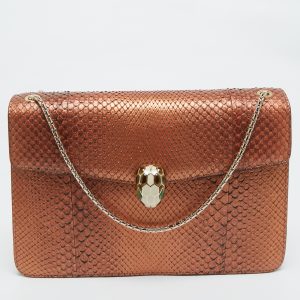 Bvlgari Bronze Python Medium Limited Edition 23/30 Serpenti Forever Shoulder Bag, Shoulder Bags - Luxury Closet catalog