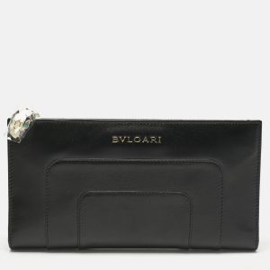 Bvlgari Black Leather Serpenti Forever Bifold Long Wallet, Wallets & Money Clips - Luxury Closet catalog