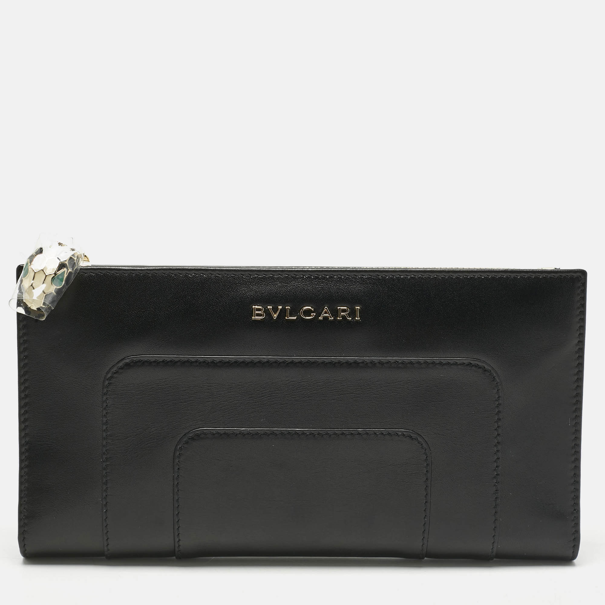 Bvlgari Black Leather Serpenti Forever Bifold Long Wallet, Wallets & Money Clips - Luxury Closet catalog