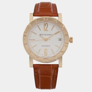 Bvlgari BB33GL Automatic White Dial 18K Yellow Gold Women's Wristwatch 33 mm, Watches - Luxury Closet catalog