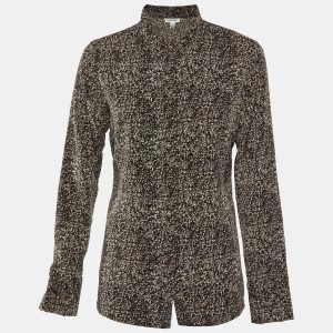 Calvin Klein Black Printed Polyester Neck Tie Detail Shirt M, Shirts & Tops - Luxury Closet catalog
