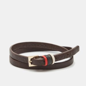 Carolina Herrera UAE National Day Leather Gold Tone Wrap Bracelet, Jewelry - Luxury Closet catalog