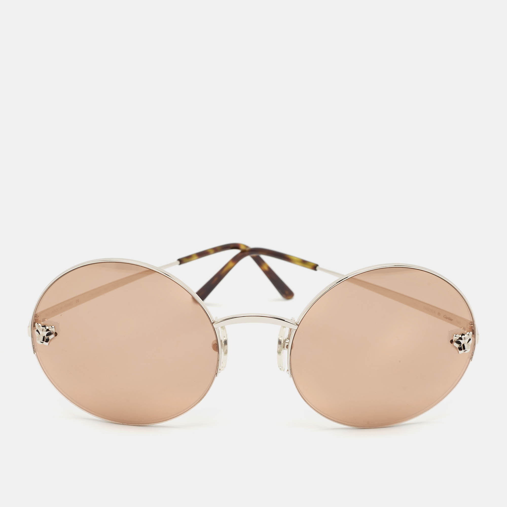 Cartier Brown Panthère de Cartier Round Sunglasses, Sunglasses - Luxury Closet catalog
