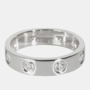 Cartier 18k White Gold Love Band 0.19 CTW, Rings - Luxury Closet catalog