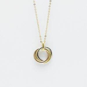 Cartier 18K Pink Gold White Gold Trinity Necklace, Necklaces - Luxury Closet catalog