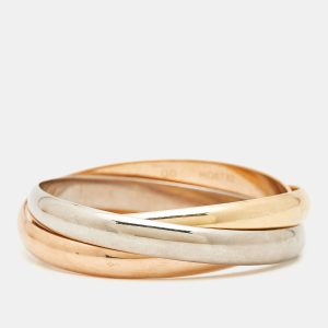 Cartier Trinity 18k Three Tone Gold Bangle Bracelet GD, Bracelets - Luxury Closet catalog