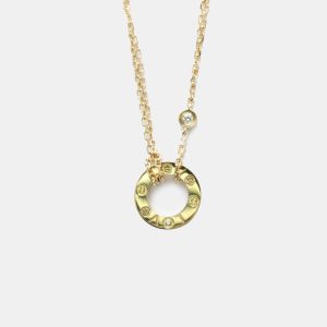 Cartier 18K Yellow Gold and Diamond Love Pendant Necklace, Necklaces - Luxury Closet catalog
