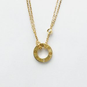 Cartier 18K Yellow Gold and Diamond Love Pendant Necklace, Necklaces - Luxury Closet catalog