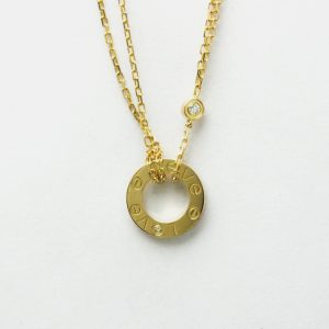 Cartier 18K Yellow Gold and Diamond Love Pendant Necklace, Necklaces - Luxury Closet catalog