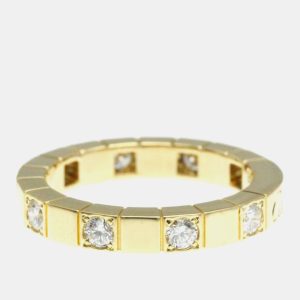Cartier 18K Yellow Gold and Diamond Lanieres Band Ring EU 49, Rings - Luxury Closet catalog