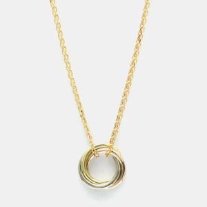 Cartier 18K Pink White Yellow Gold Trinity Pendant Necklace, Necklaces - Luxury Closet catalog