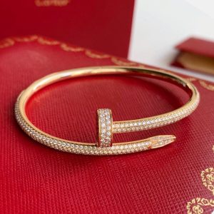 Cartier 18K Rose Gold and Diamond Juste Un Clou Bracelet, Bracelets - Luxury Closet catalog