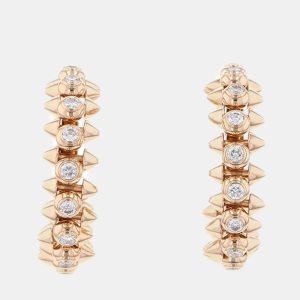 Cartier 18K Rose Gold and Diamond Clash de Cartier Hoop Earrings, Earrings - Luxury Closet catalog