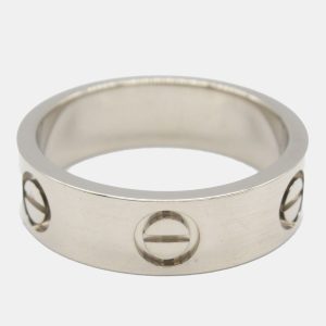 Cartier 18K White Gold Love Ring EU 53, Rings - Luxury Closet catalog