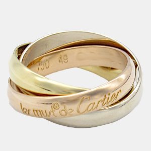 Cartier 18K Yellow, Rose, White Gold Trinity Ring EU 49, Rings - Luxury Closet catalog