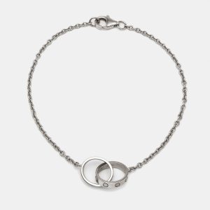 Cartier Love Interlocking Loops 18k White Gold Bracelet, Bracelets - Luxury Closet catalog