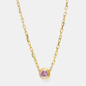 Cartier 18K Pink Gold Pink Sapphire D'Amour Necklace, Necklaces - Luxury Closet catalog