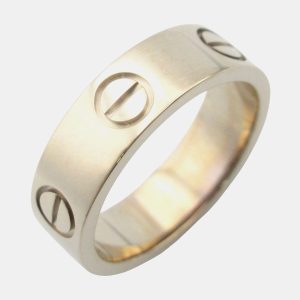 Cartier 18K White Gold Love Band Ring EU 50, Rings - Luxury Closet catalog