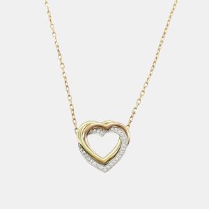 Cartier Trinity Heart Diamond 18K Yellow, Pink, White Gold Diamonds Necklace, Necklaces - Luxury Closet catalog