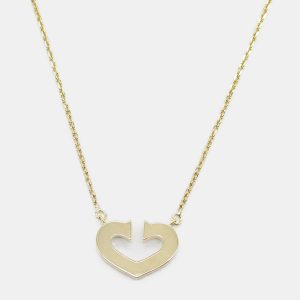 Cartier C De Cartier Heart 18K Yellow Gold Pendant Necklace, Necklaces - Luxury Closet catalog