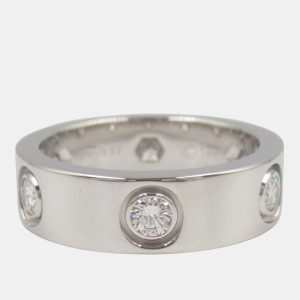 Cartier Love 18K White Gold and Diamond Love Band Ring EU 49, Rings - Luxury Closet catalog
