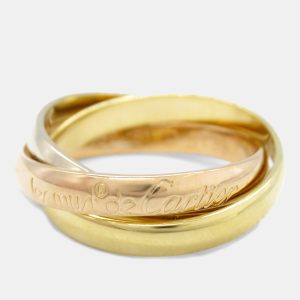 Cartier Trinity 18K Yellow, Rose, White Gold Band Ring EU 51, Rings - Luxury Closet catalog