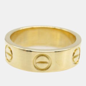 Cartier Love 18K Yellow Gold Band Ring EU 48, Rings - Luxury Closet catalog