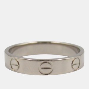 Cartier Love 18K White Gold Band Ring EU 50, Rings - Luxury Closet catalog